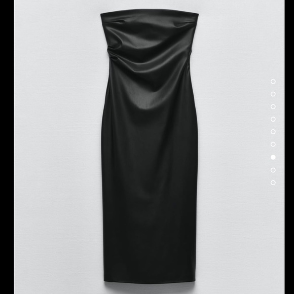 Faux Leather Midi Dress - Picture 5 of 6